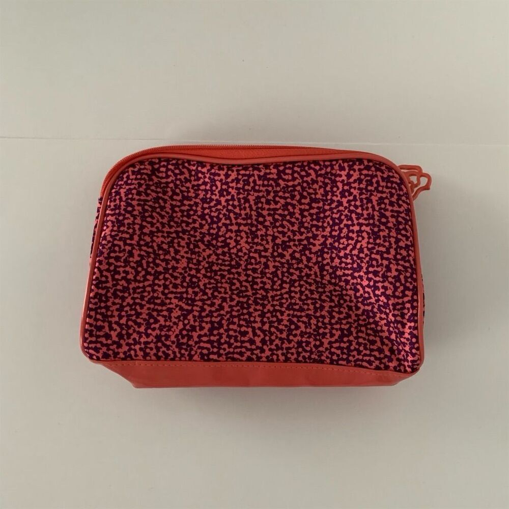 Lancôme Paris Makeup Cosmetics Travel Bag Rose Flower Zipper Closure - Picture 4 of 8